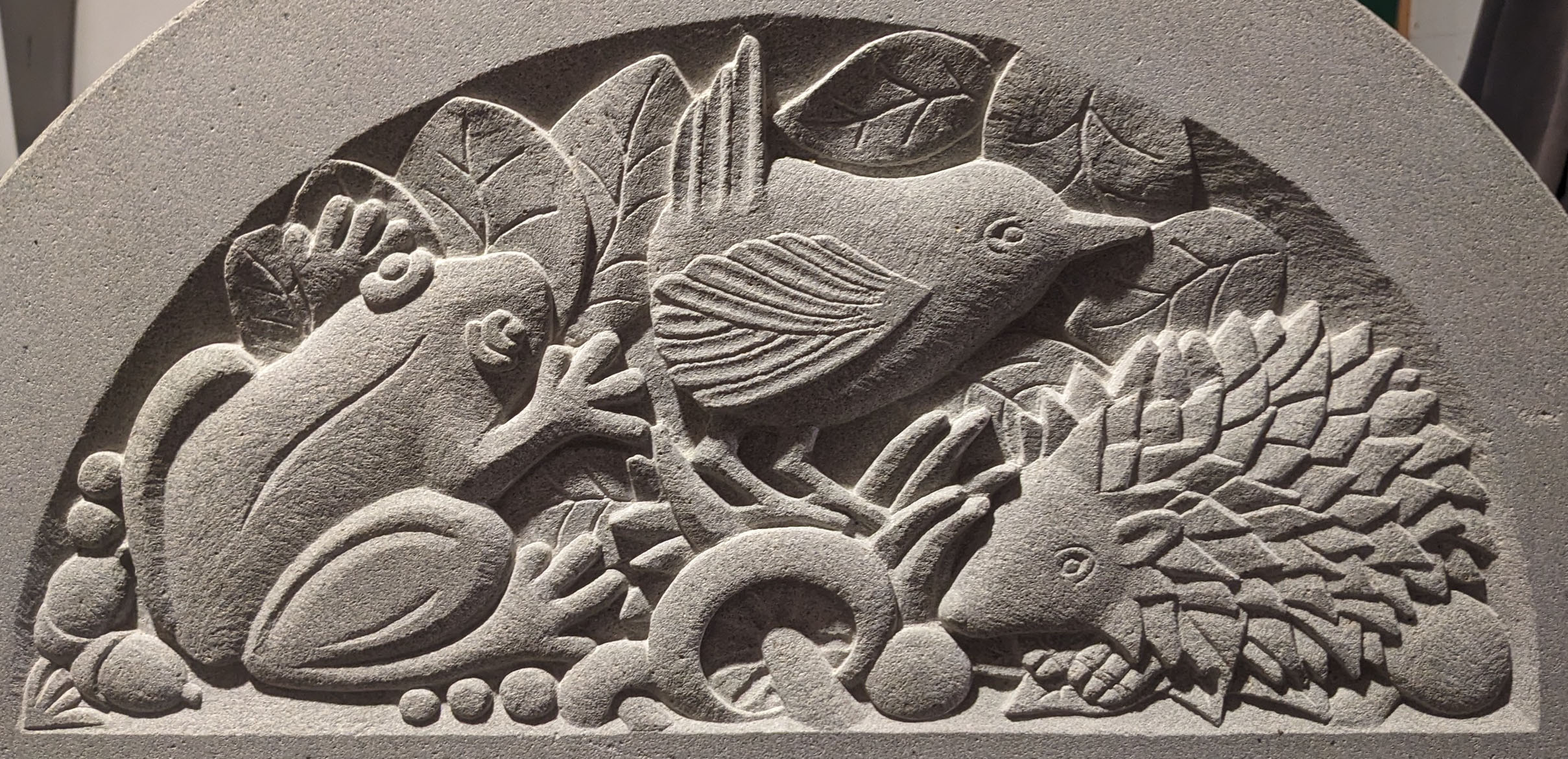 Sandstone carving of woodland animals sandstone carving woodland animals